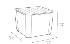 Allibert Hocker Met Opbergruimte (57X57 Cm)