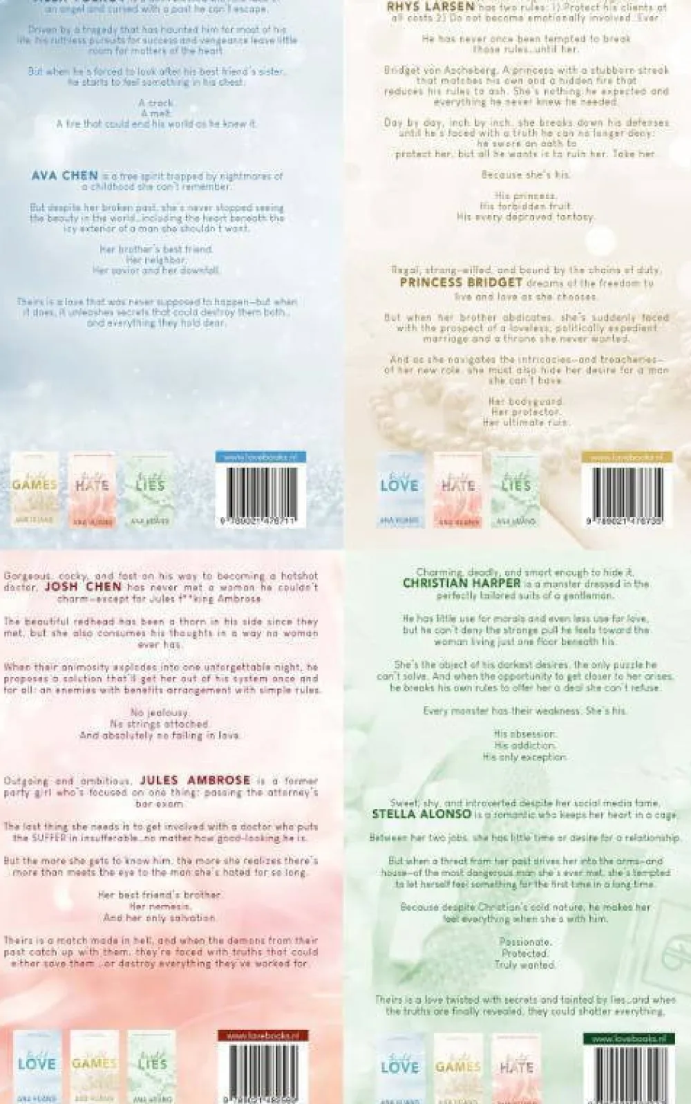 wehkamp Ana Huang Twisted Love Games Hate Lies Set