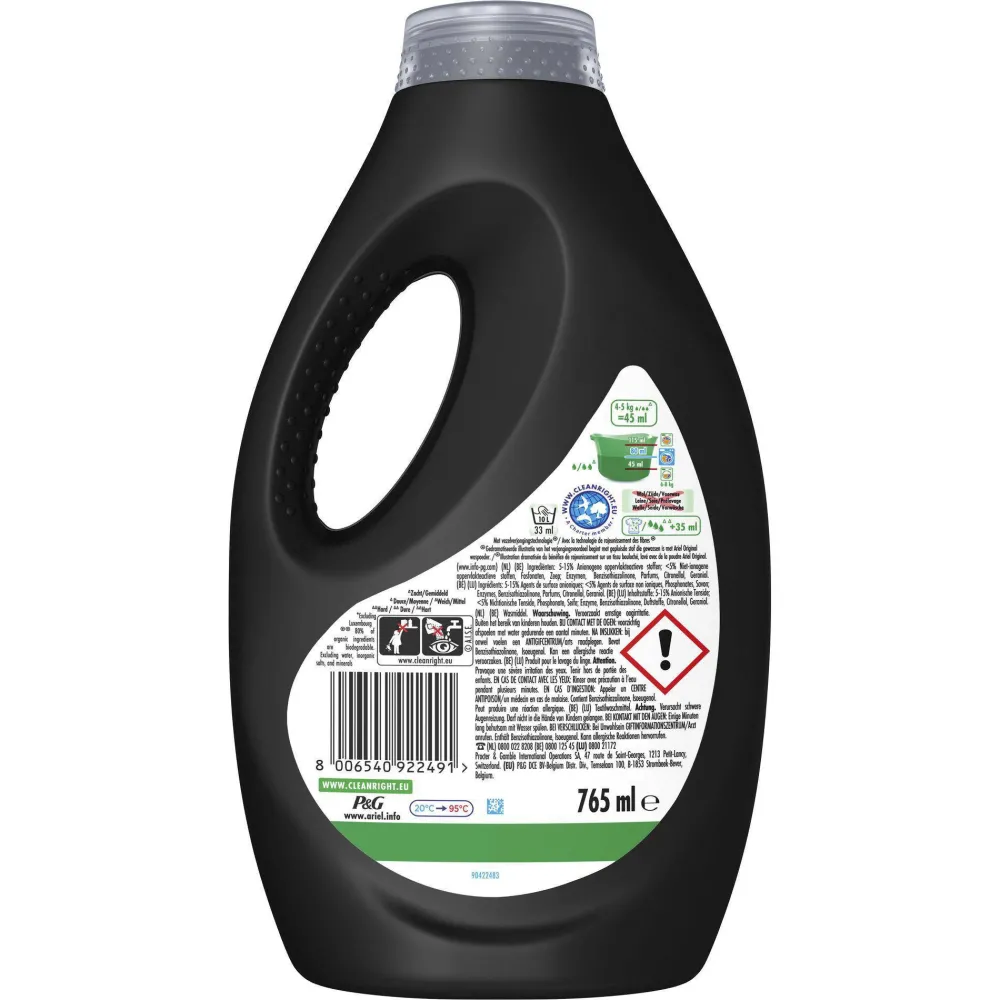 Sale Ariel Vloeibaar Wasmiddel + Revitablack - Voor De Zwarte Was - 4 X 17 Wasbeurten - 68 Wasbeurten