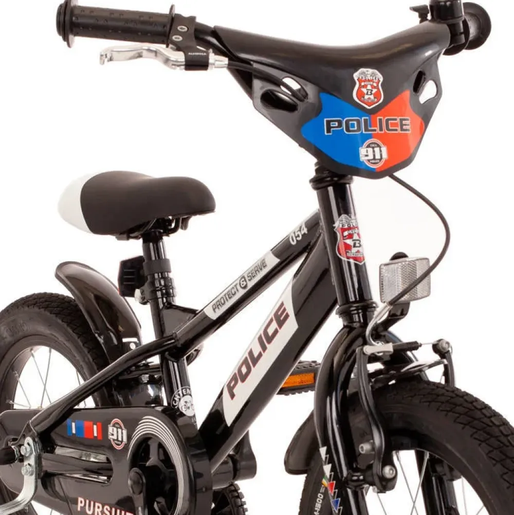 Bachtenkirch New Police Kinderfiets 12 Inch Zwart