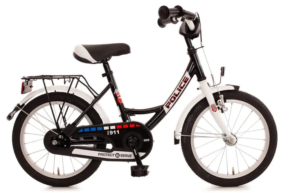Bachtenkirch Police Kinderfiets 16 Inch Zwart