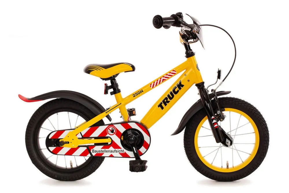Bachtenkirch Truck Kinderfiets 14 Inch Geel