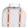 BamBam Travel Suitcase Vintage White Small