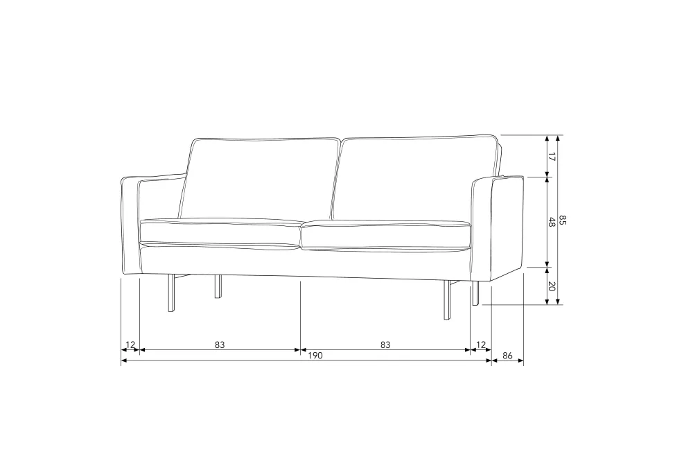 Best BePureHome 2-Zitsbank Rodeo