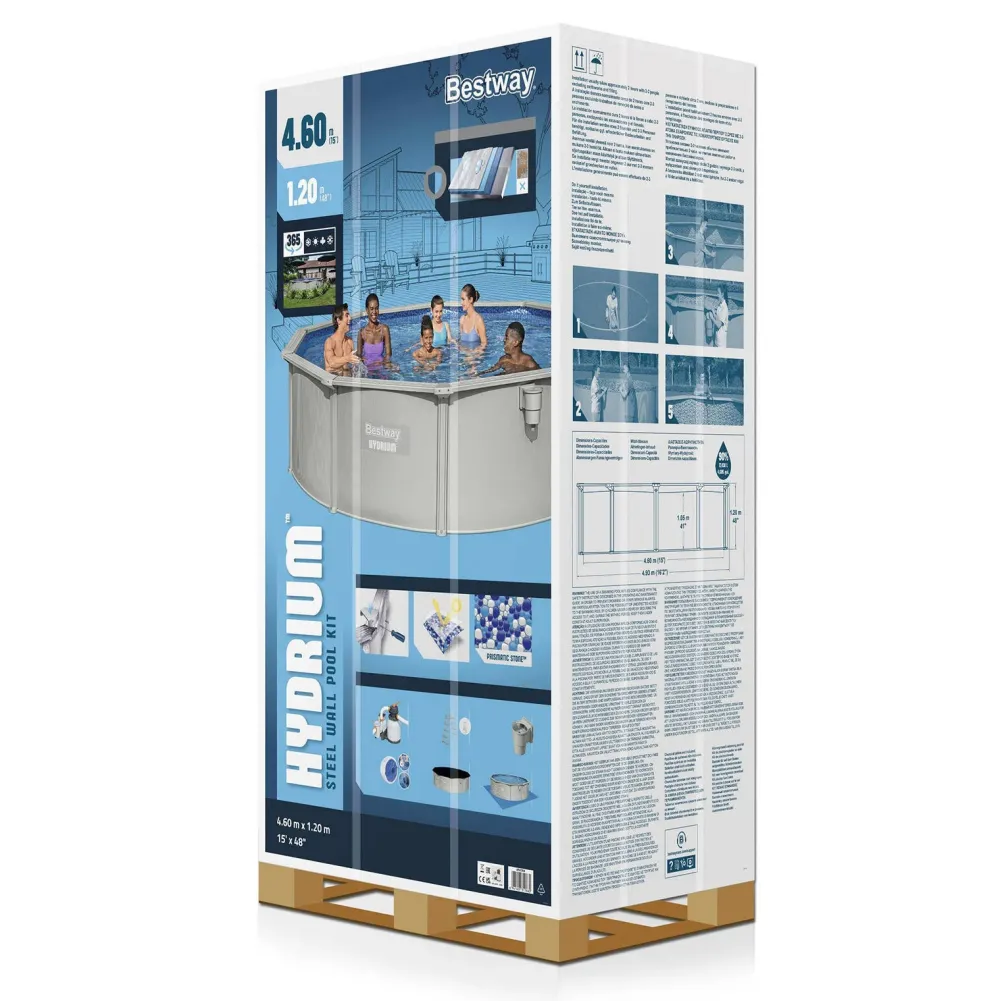 Bestway Zwembad Hydrium Set Inclusief Zandfilter (O460 Cm)