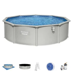 Bestway Zwembad Hydrium Set Inclusief Zandfilter (O460 Cm)