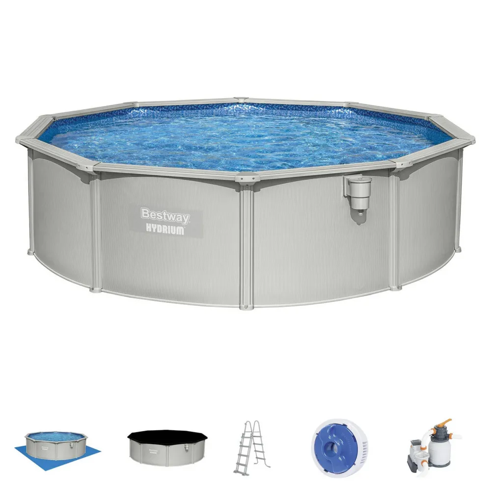Bestway Zwembad Hydrium Set Inclusief Zandfilter (O460 Cm)