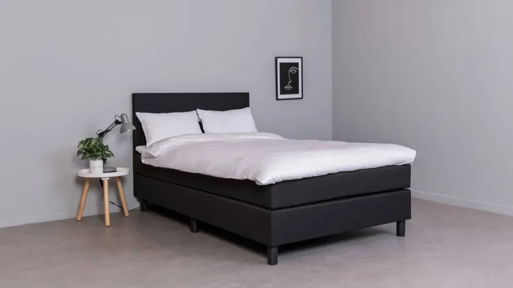 Beter Bed Complete Boxspring Box Owen Vlak Met Gestoffeerd Matras (140X200 Cm)