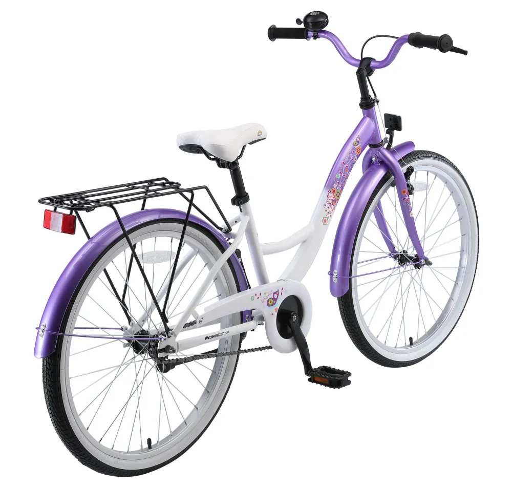 BikeStar Classic Kinderfiets 24 Inch Lila
