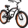 BikeStar Cruiser Kinderfiets 20 Inch Zwart