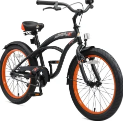 BikeStar Cruiser Kinderfiets 20 Inch Zwart