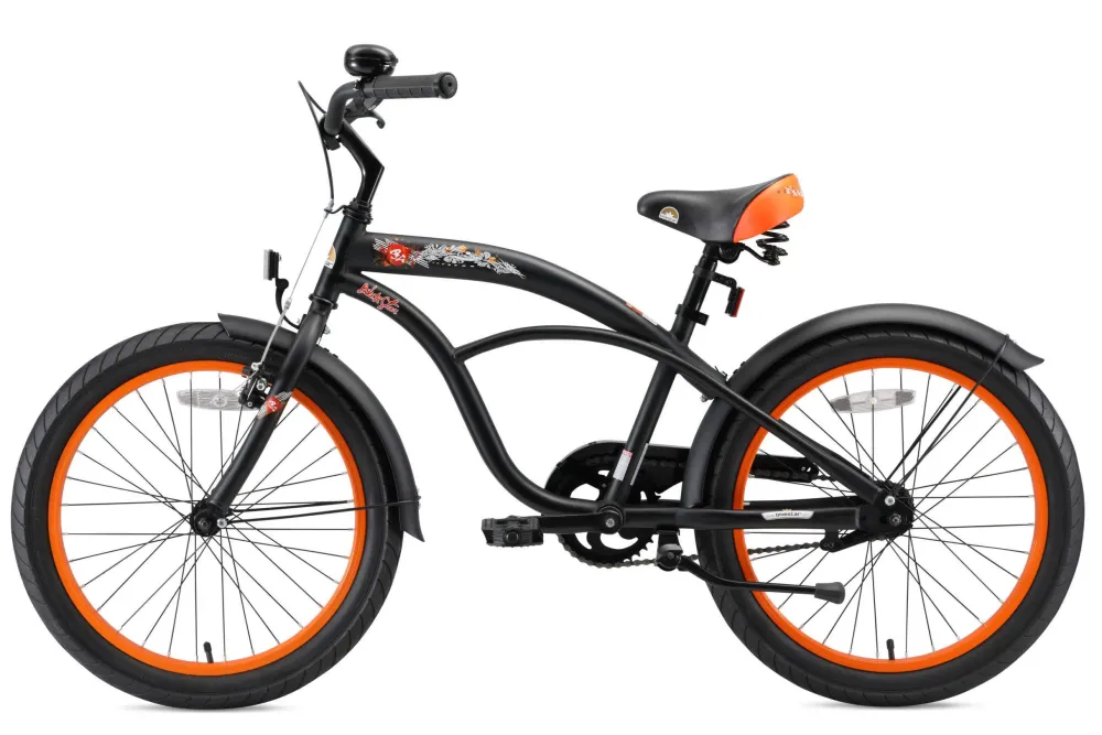BikeStar Cruiser Kinderfiets 20 Inch Zwart