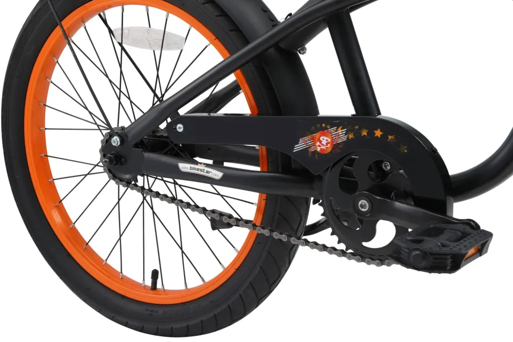 BikeStar Cruiser Kinderfiets 20 Inch Zwart