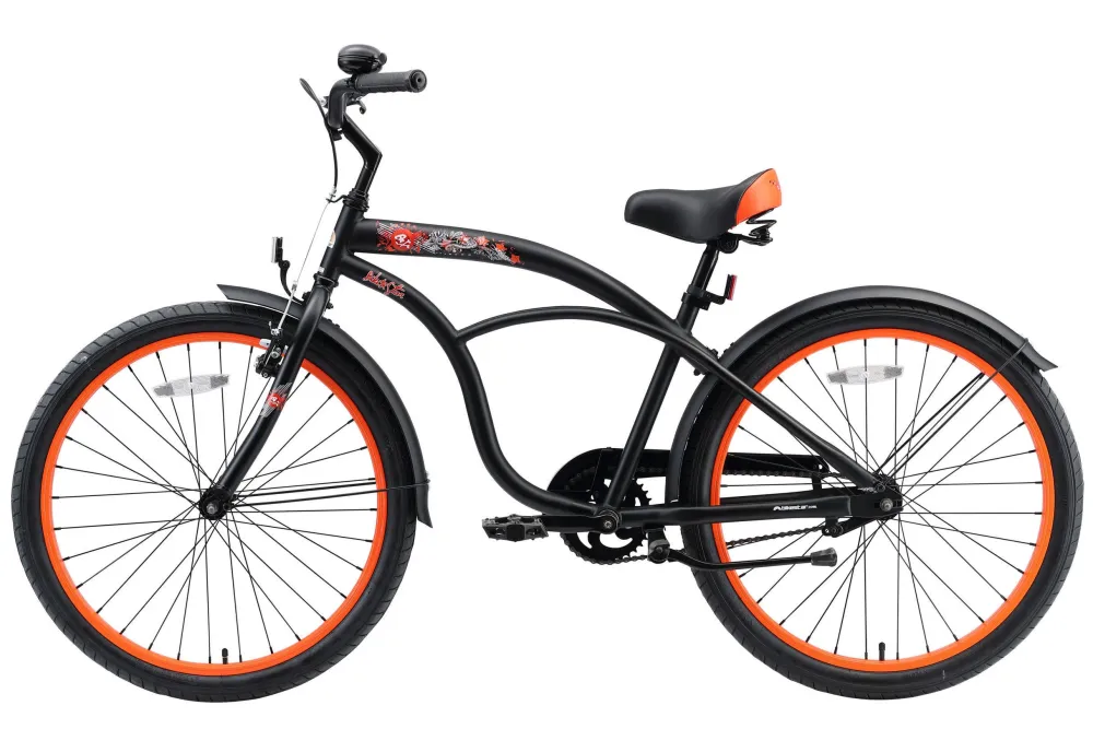 BikeStar Cruiser Kinderfiets 24 Inch Zwart