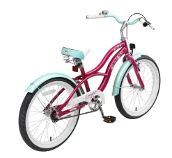BikeStar Cruiser Kinderfiets 20 Inch Lila