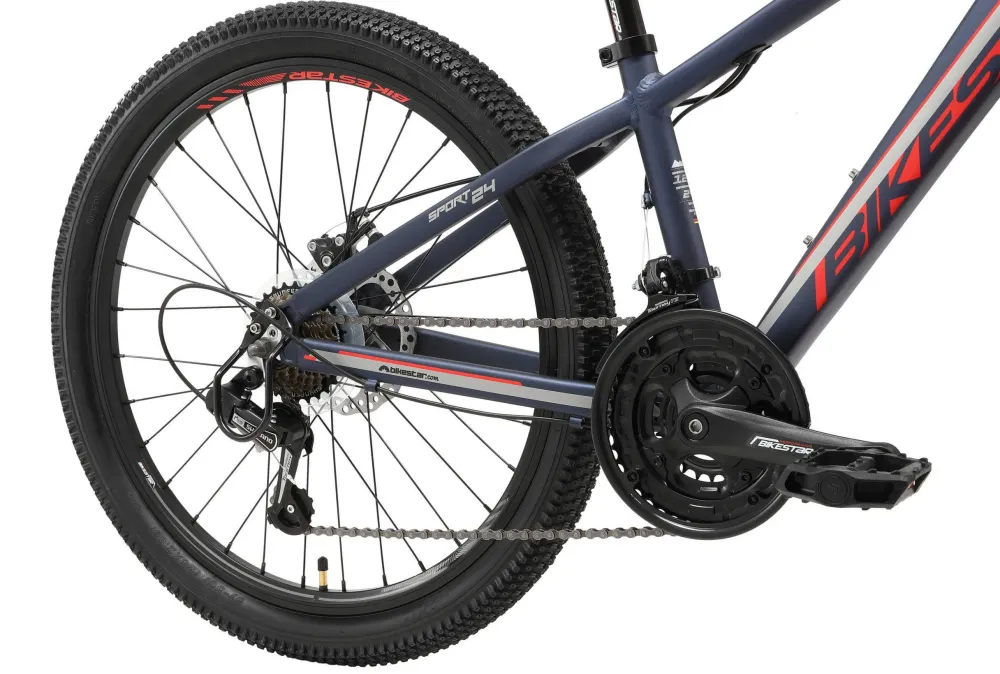 BikeStar Mtb Sport Kinderfiets 24 Inch Blauw