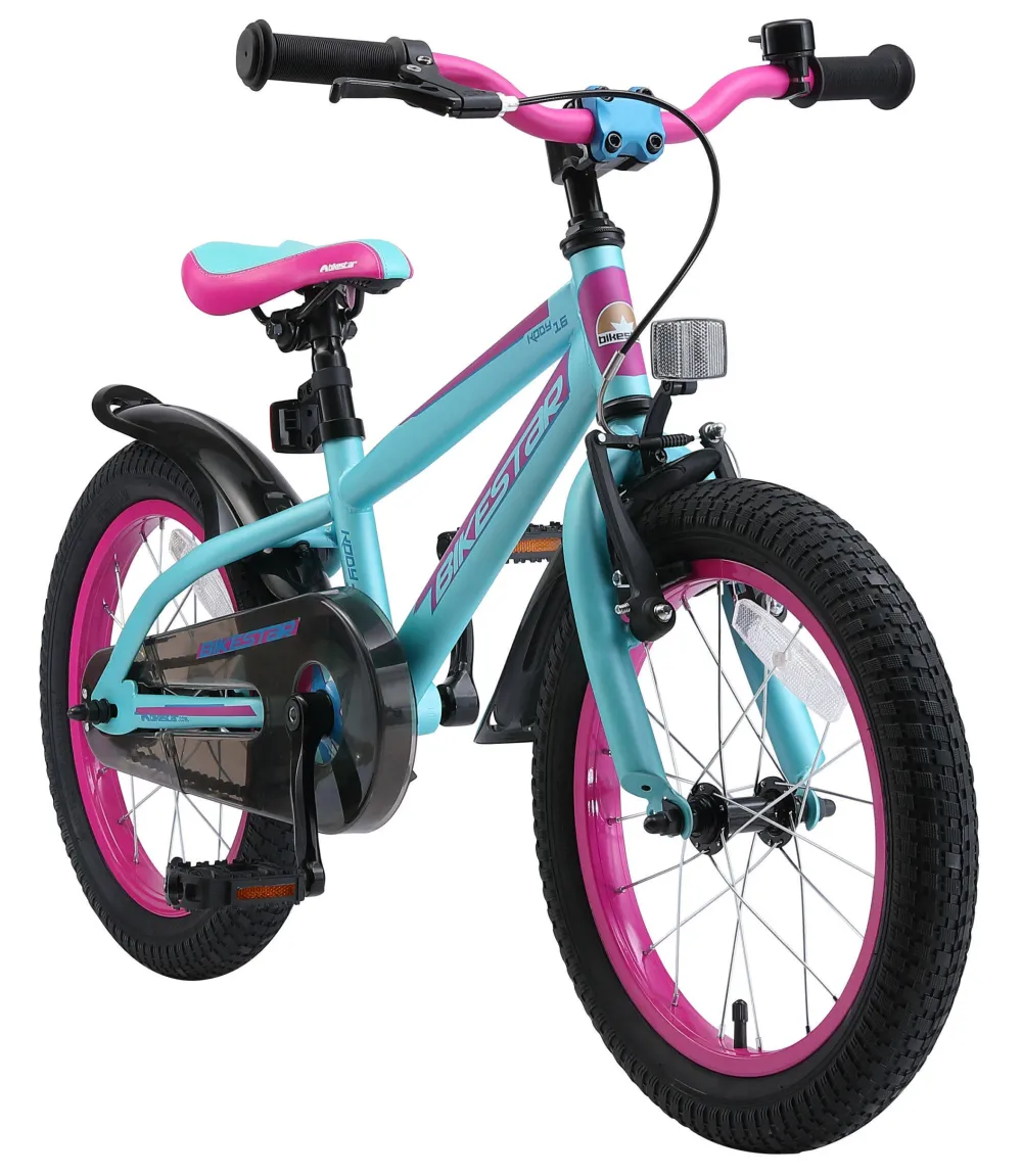 BikeStar Urban Jungle Kinderfiets 16 Inch Paars /Turquoise