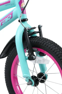 BikeStar Urban Jungle Kinderfiets 14 Inch Turquoise