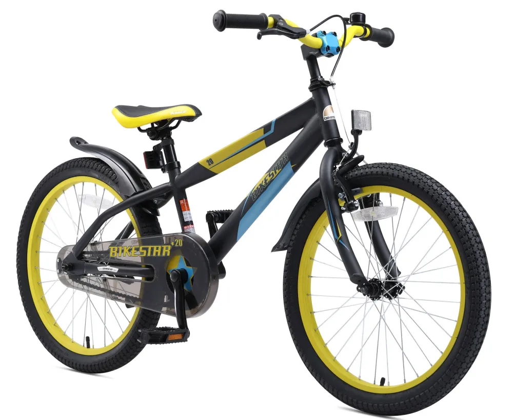 BikeStar Urban Jungle Kinderfiets 20 Inch Zwart