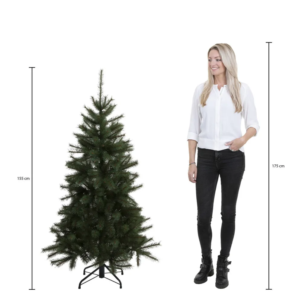 Outlet Black Box Trees Kerstboom Brampton (H155Xo107 Cm)
