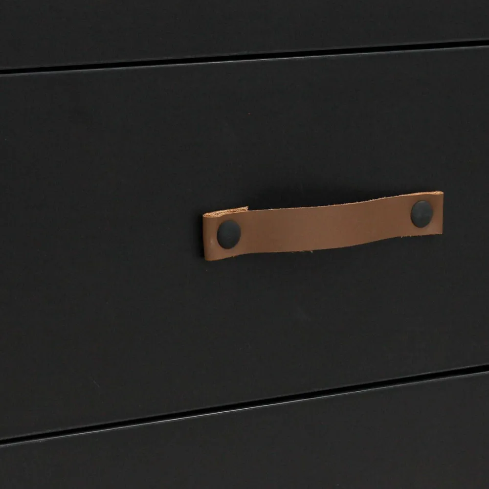 Discount Bopita Bureau Floris Mat Zwart/Naturel