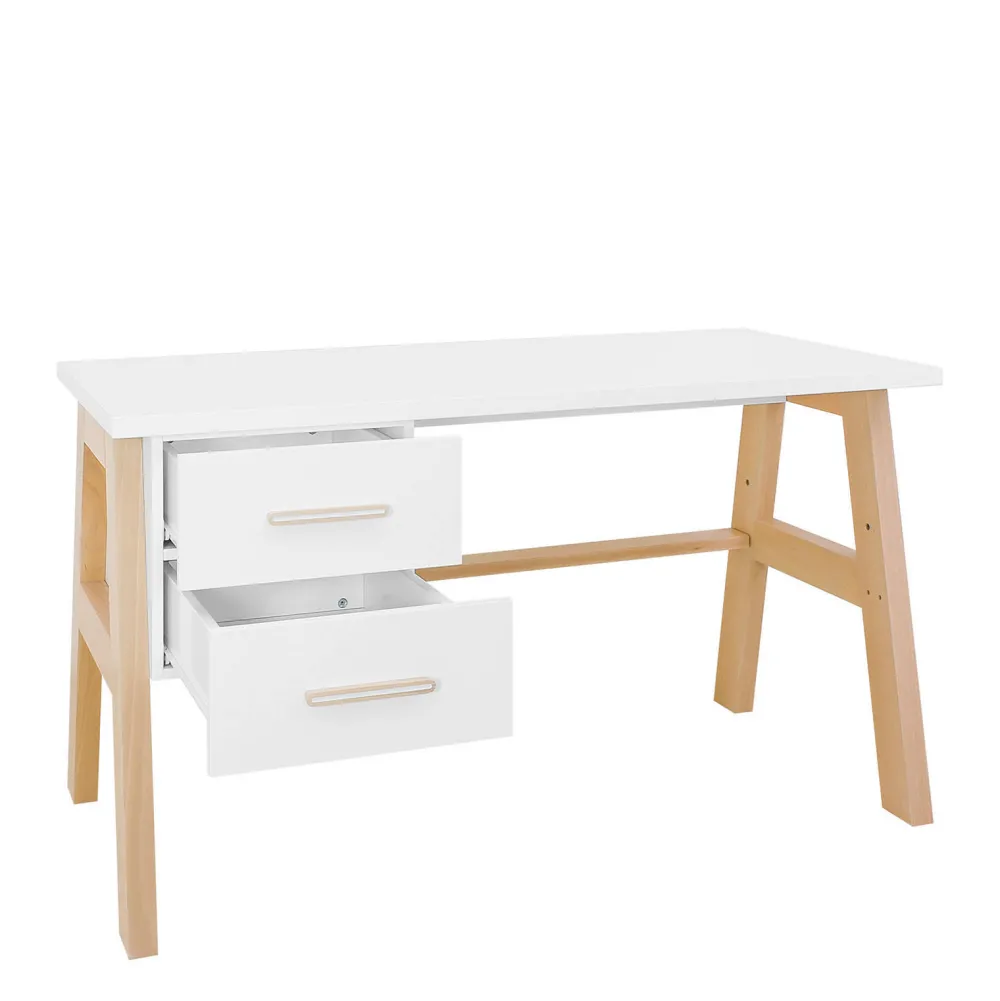 Discount Bopita Bureau Lisa Wit/Naturel