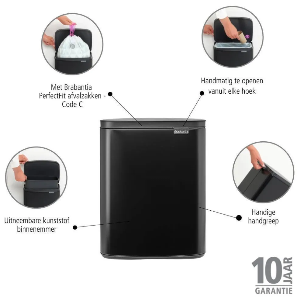 Clearance Brabantia Bo Afvalemmer (12L)