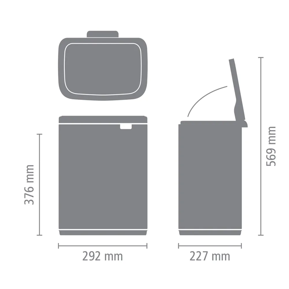Clearance Brabantia Bo Afvalemmer (12L)
