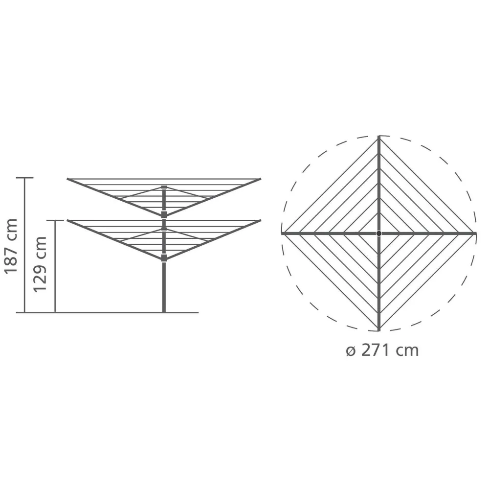 Hot Brabantia Lift-O-Matic Droogmolen