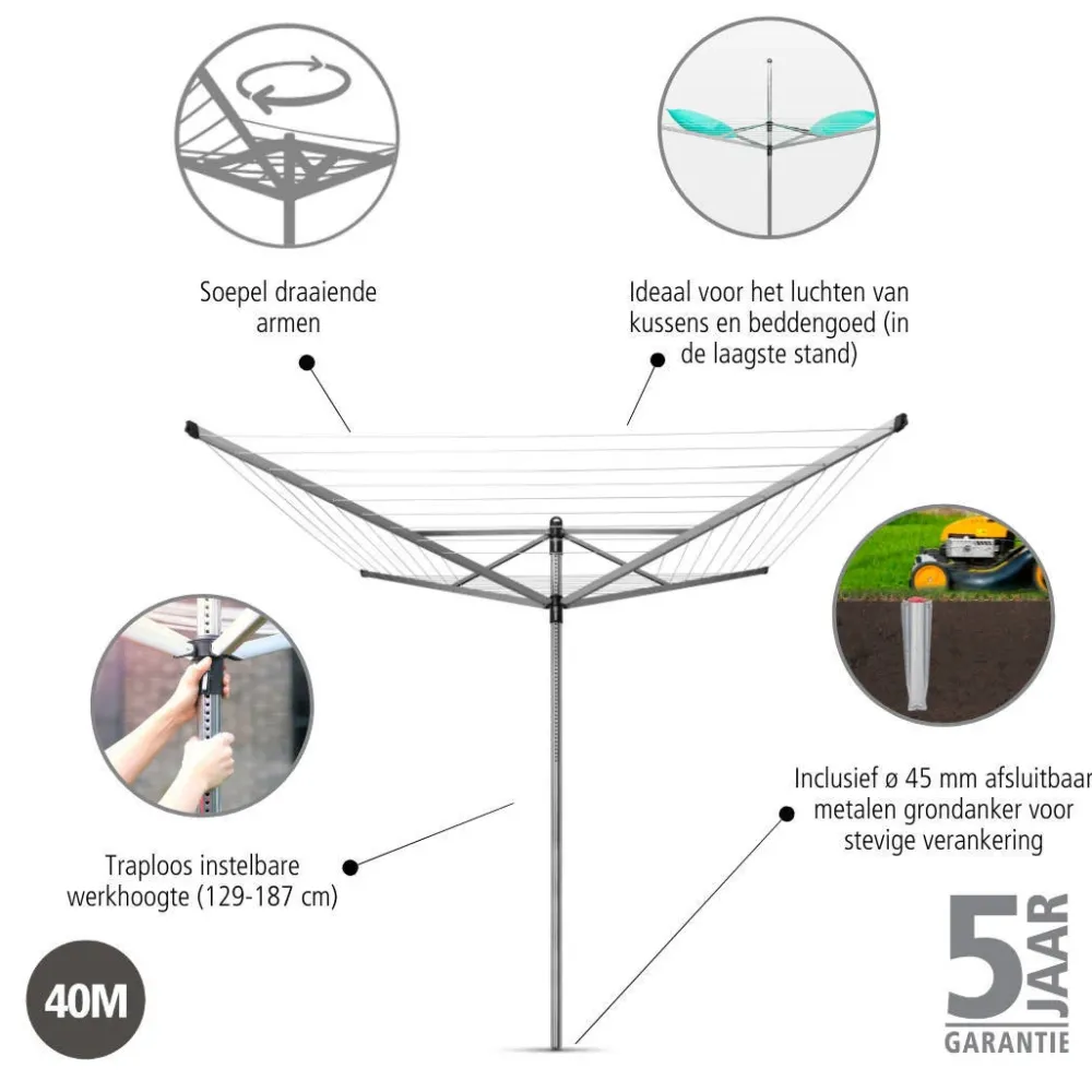 Hot Brabantia Lift-O-Matic Droogmolen