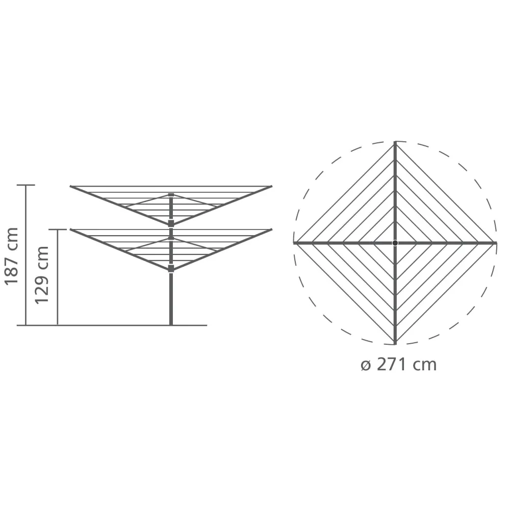 Hot Brabantia Lift-O-Matic Droogmolen