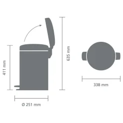 Best Brabantia Newicon Pedaalemmer (12L)