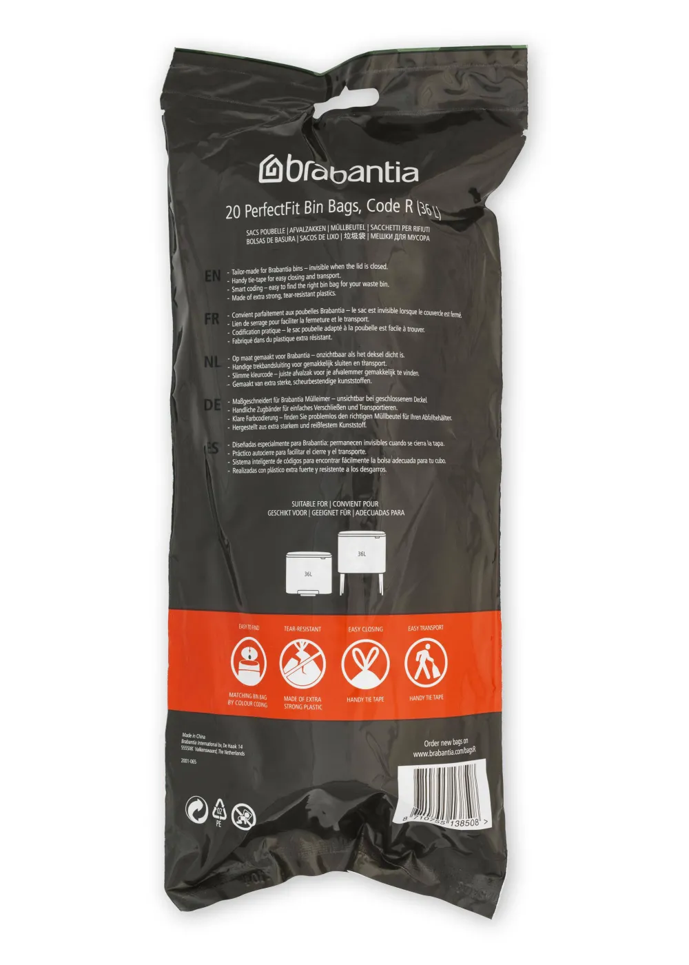 Best Brabantia Perfectfit Afvalzak (36L) (Set Van 6)