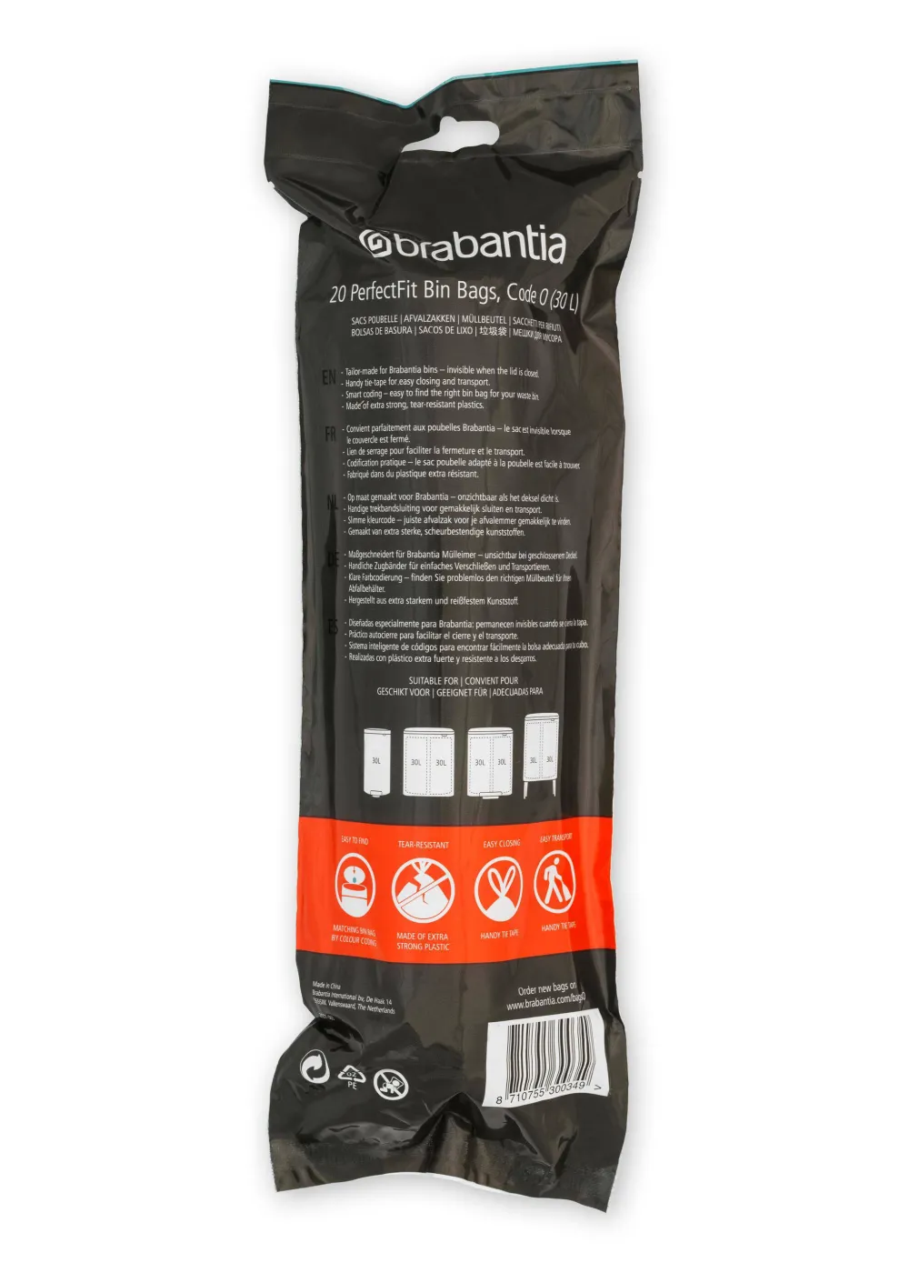 Hot Brabantia Perfectfit Afvalzak (30L) (6 X 20 Zakken)