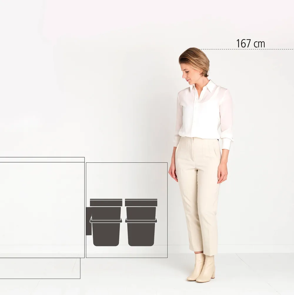 Hot Brabantia Sort & Go Prullenbak (2X12L)