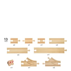 Brio Houten Beginners Railset B - 33394