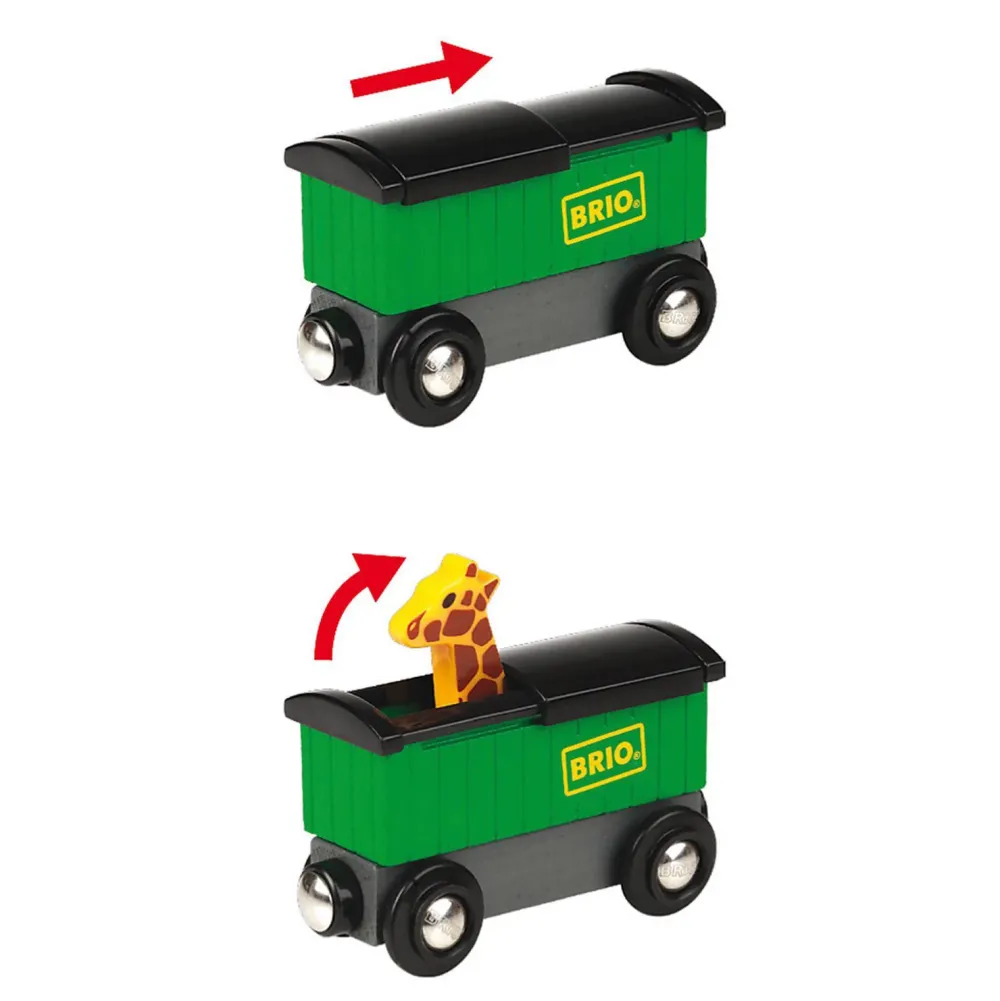 Brio Houten Trein Met Safari Dieren