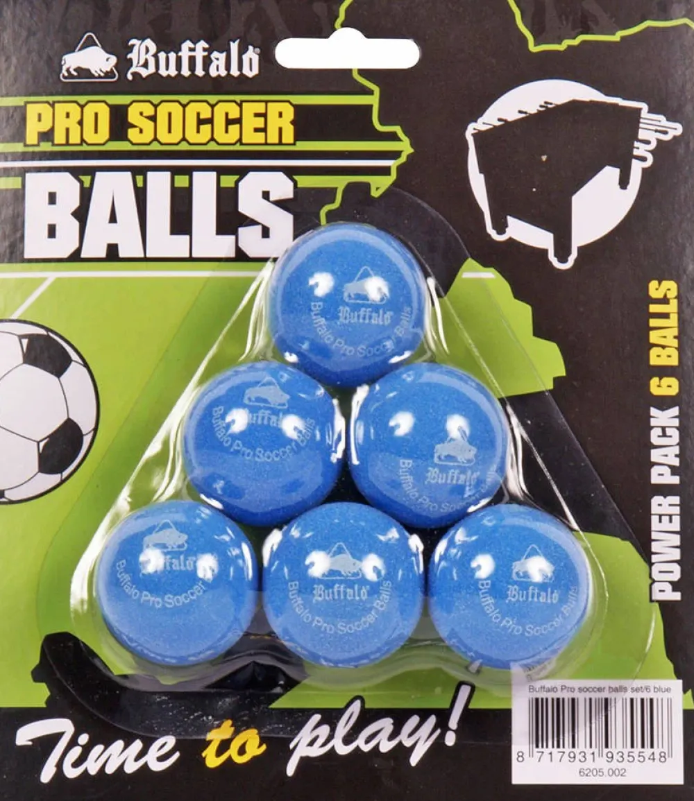 Buffalo Pro Tafelvoetbalballetjes Set Van 6 (Blauw)