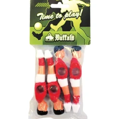 Buffalo Tafelvoetbalpoppen 13 Mm 4 Stuks (Rood/Wit)