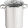Online CasaLupo Aspergepan Met Glazen Deksel - Rvs - O 16 Cm / 4.0 Liter