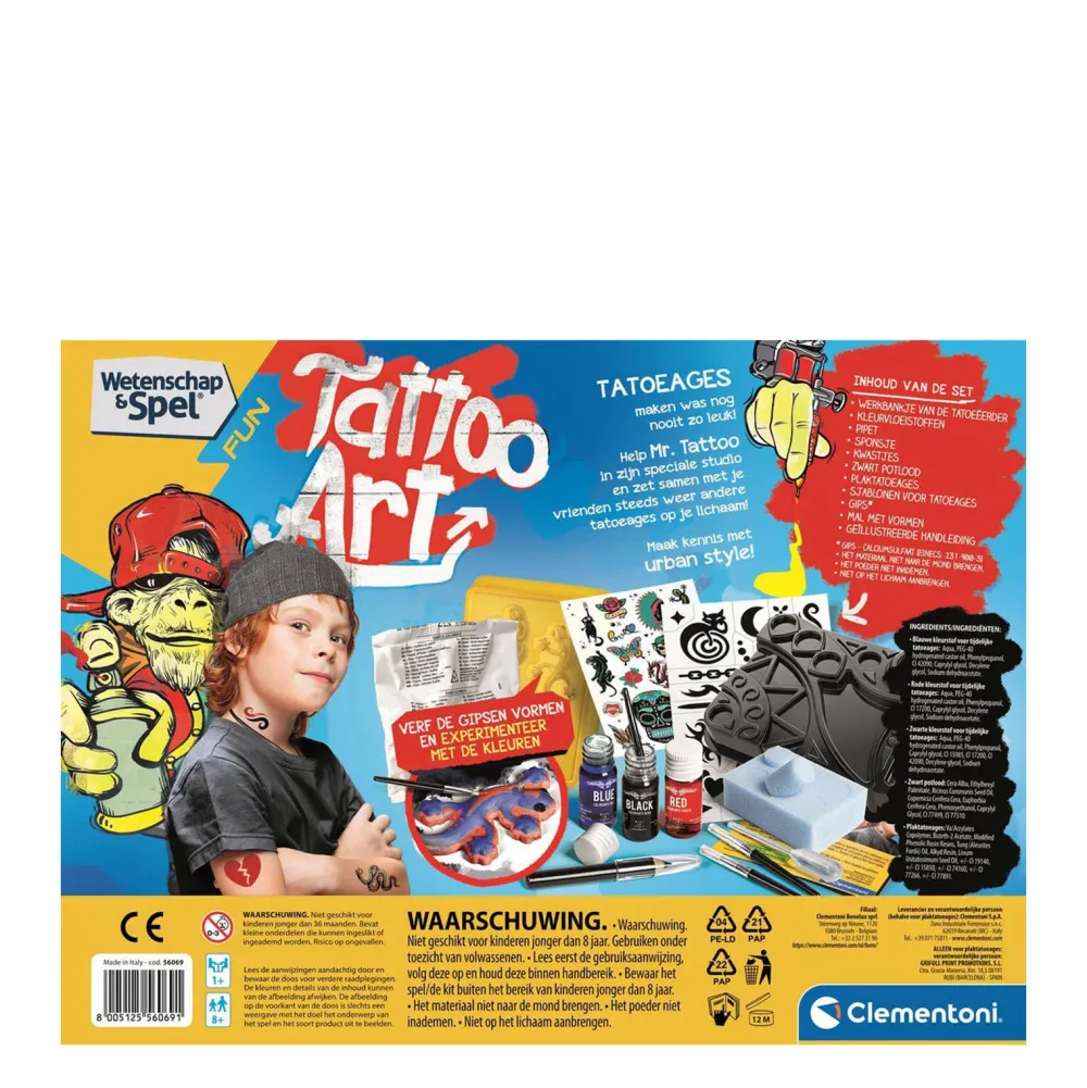 Clementoni Wetenschap & Spel Tattoo Art