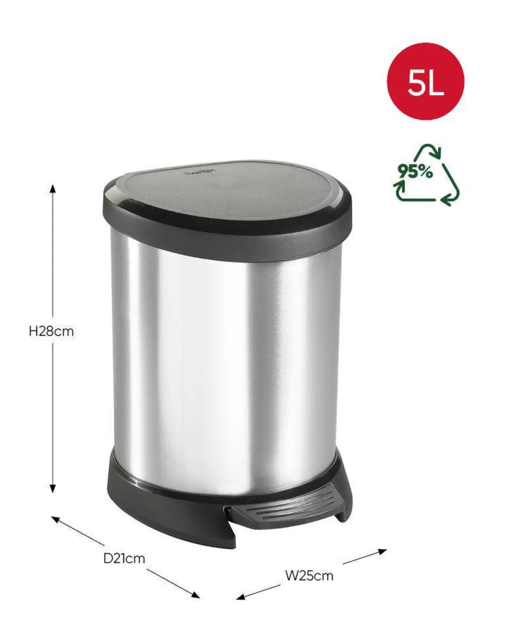 New Curver Decobin Ovaal (5L)