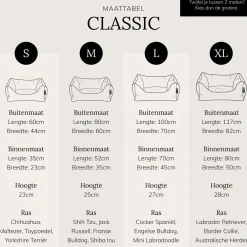 Outlet District 70 Classic Hondenmand - Charcoal Grey - M - 80 X 60 Cm