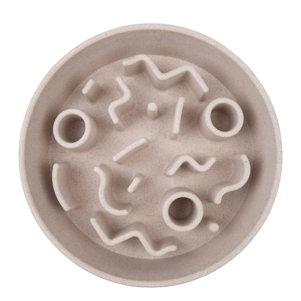 Best District 70 Hondenvoerbak Bamboo Dog Slow Feeder - O 21 Cm - Merengue