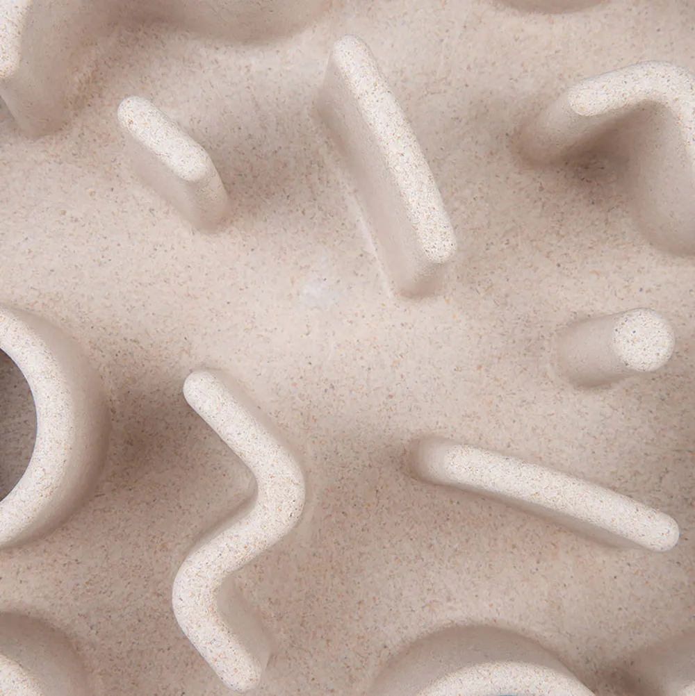 Best District 70 Hondenvoerbak Bamboo Dog Slow Feeder - O 21 Cm - Merengue