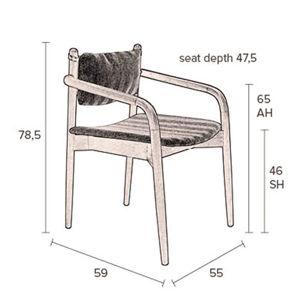 Clearance Dutchbone Eetkamerstoel Torrance