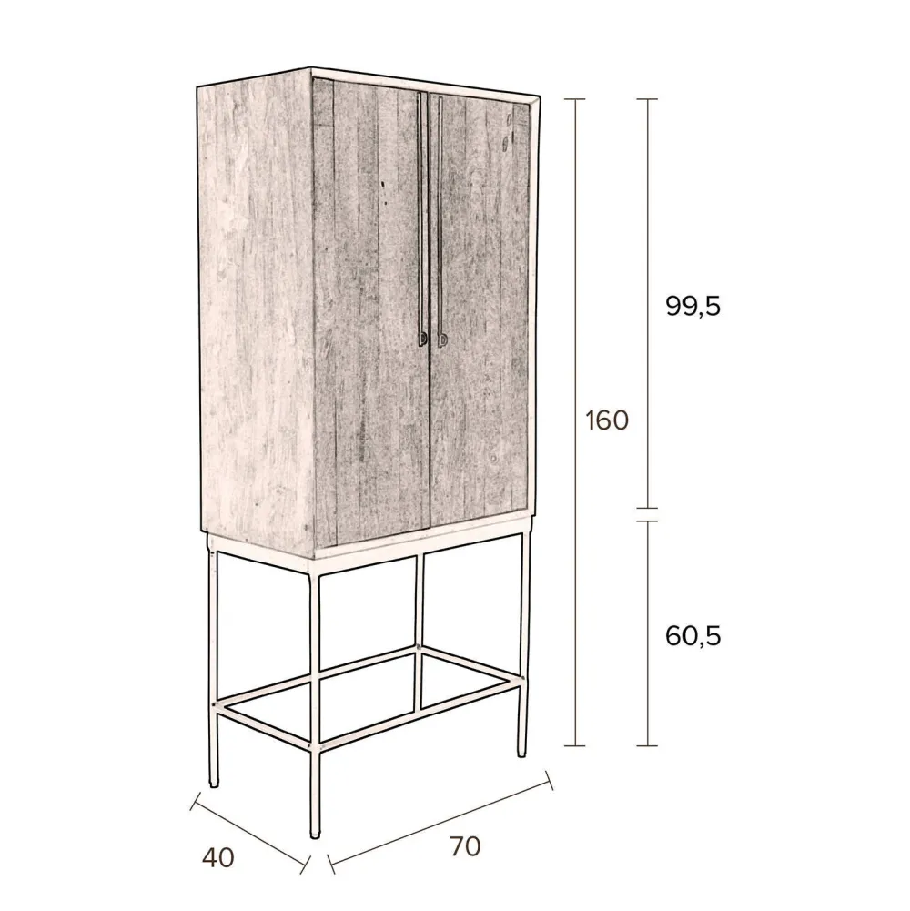 Hot Dutchbone Wandkast Nairobi
