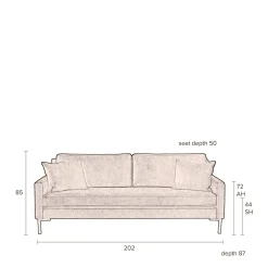 Hot Dutchbone 3-Zitsbank Houda