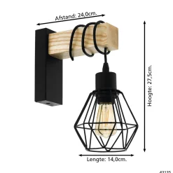 Discount EGLO Wandlamp Townshend 5