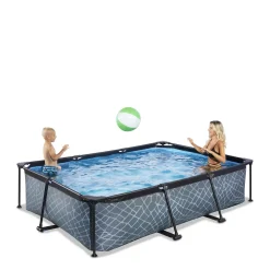 EXIT Frame Pool 300X200X65Cm (12V Cartridge Filter) - Grijs